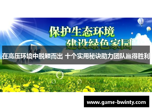 在高压环境中脱颖而出 十个实用秘诀助力团队赢得胜利